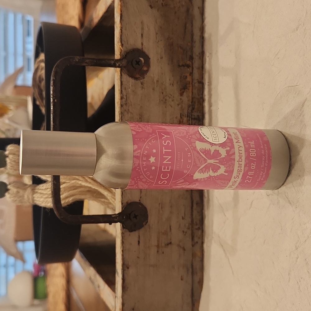 Scentsy Pink Sugarberry Mint Room Spray